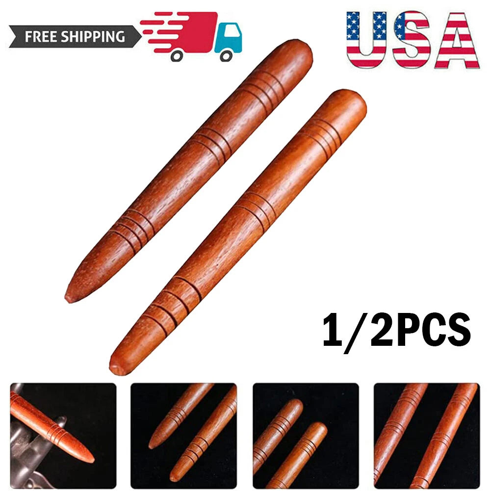 2X Wood Stick Hand Foot Massager for Reflexology Acupuncture