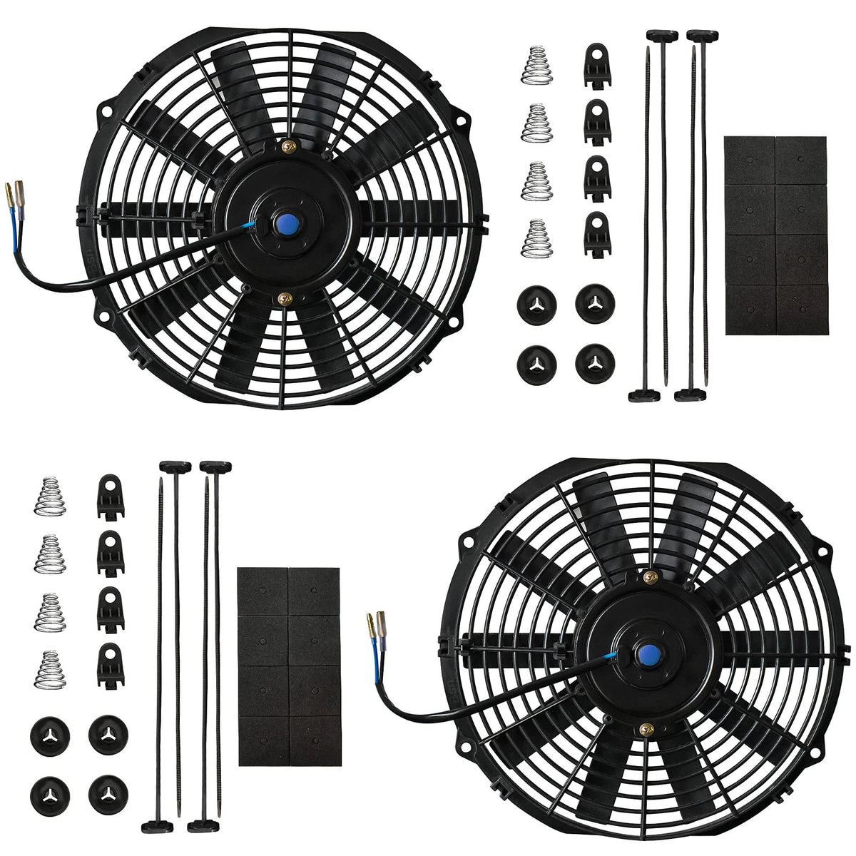 12" Electric Radiator Cooling Fan Set for Universal Applications (12V)