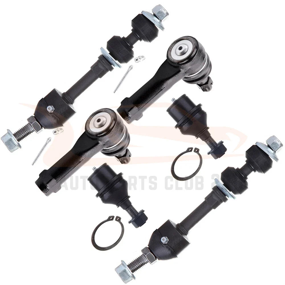 6X Front Lower Ball Joint & Tie Rod for Ford F-150 (2005–2008)