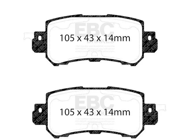 Rear Brake Pad Set for Mazda CX-3 (2016–2021) VD489KH