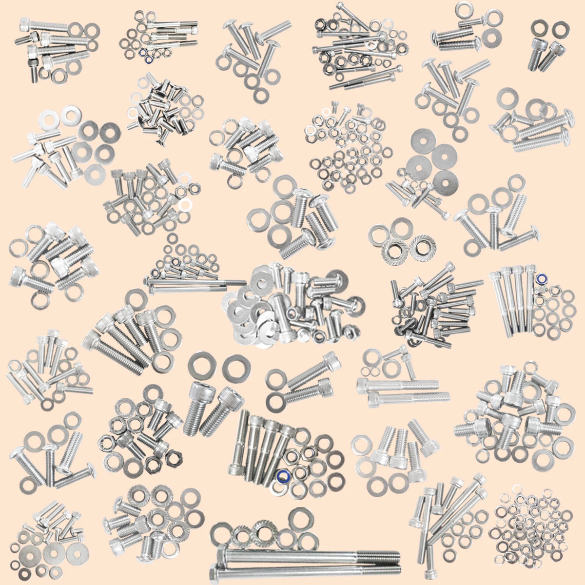 667PCS Stainless Steel Bolt Screw Nut Kits for Yamaha Banshee 350 (1987–2006)