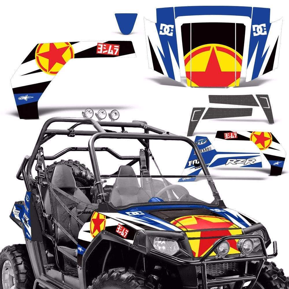 Graphics Kit Decals Stickers for Polaris RZR 800 S (2006–2010)
