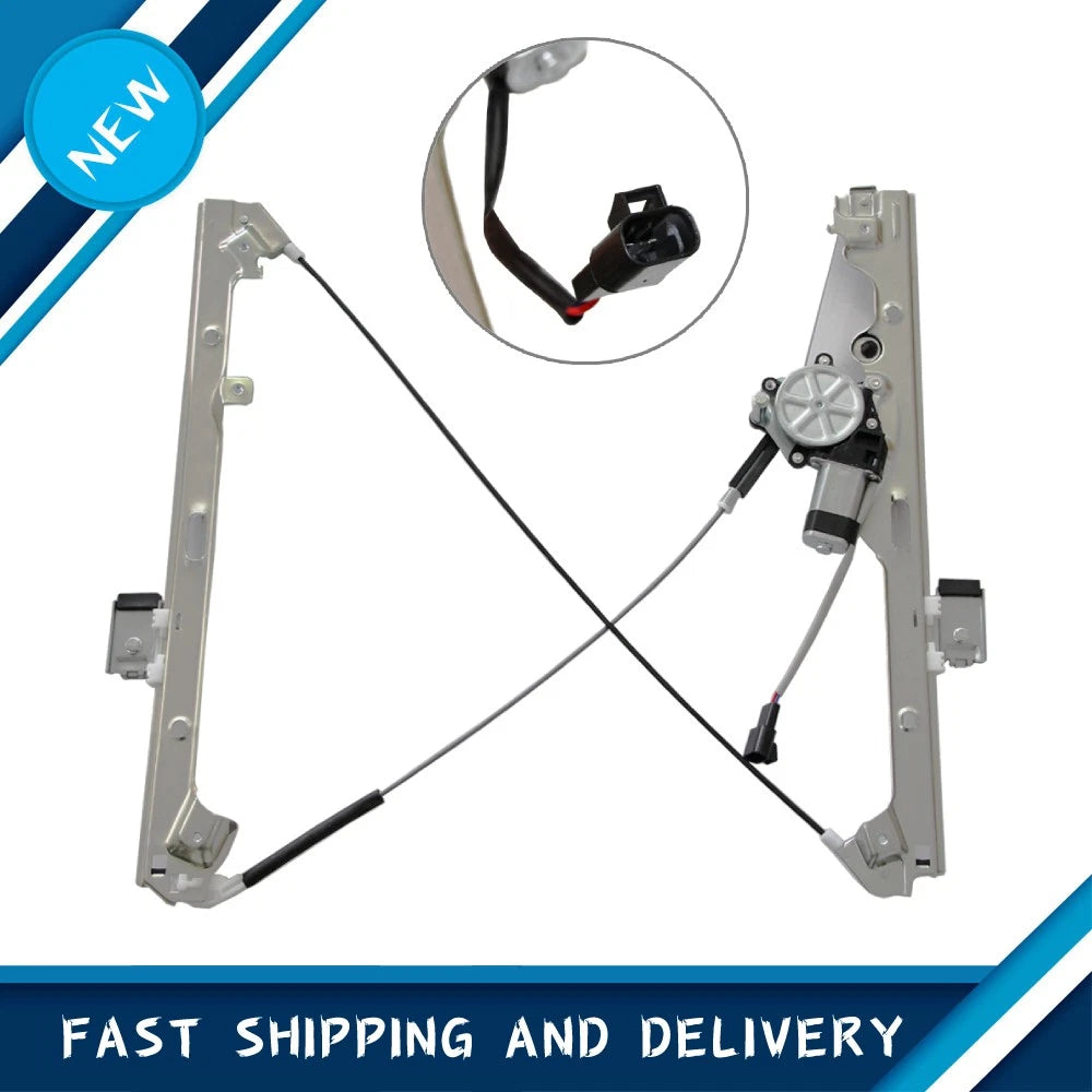 Front Driver Left Window Regulator + Motor for Chevy Silverado (1999–2007) 33706-393, 741645, 19120847, GM1351110