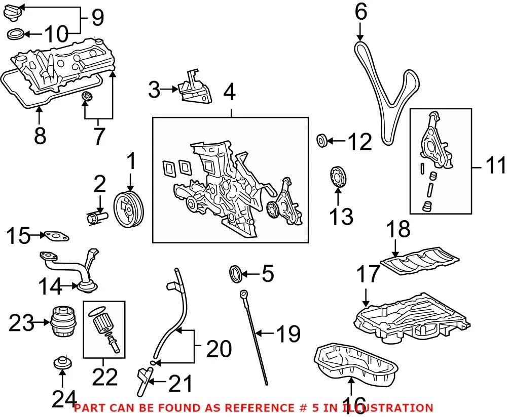 Front Crankshaft Seal for Lexus (OEM)