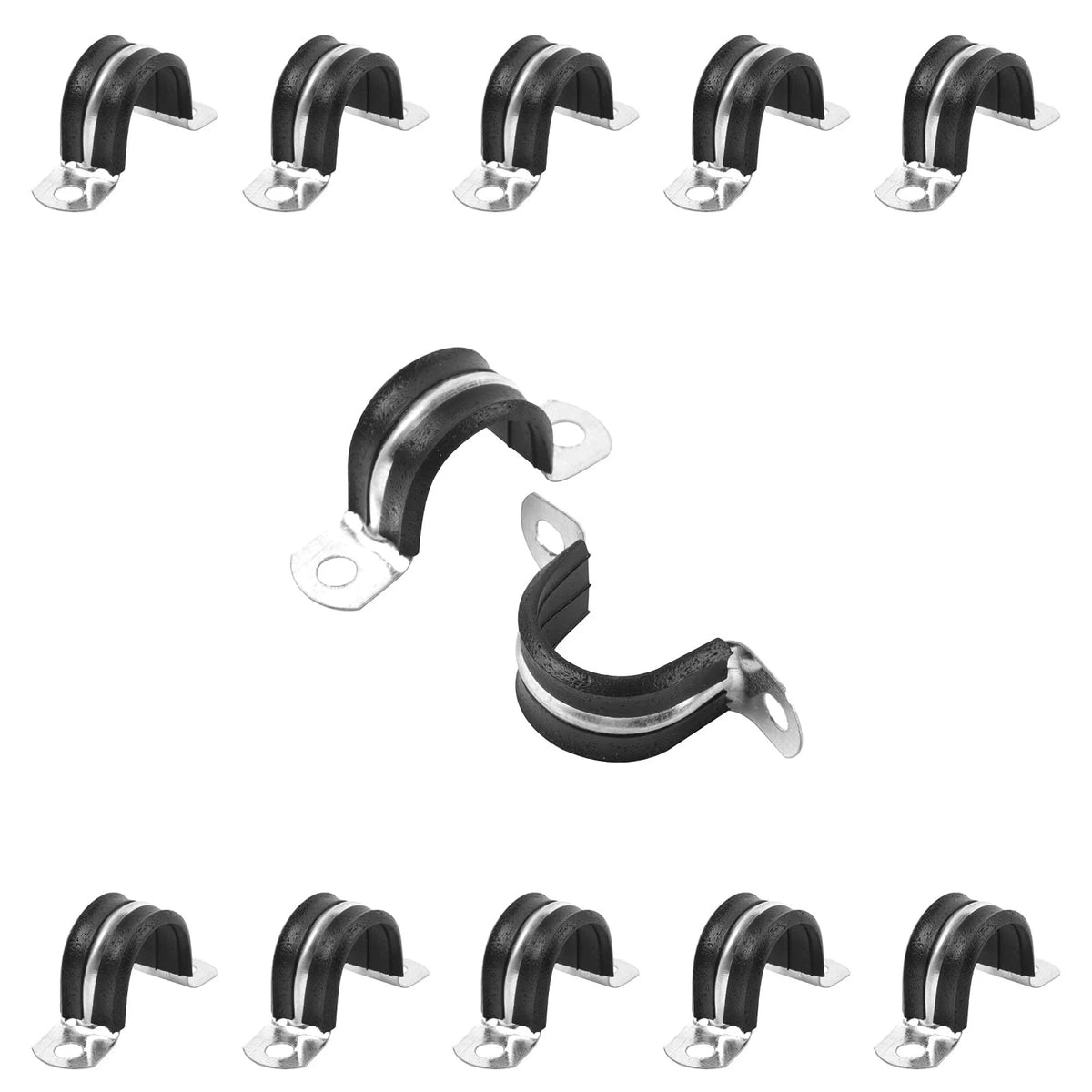 10 pcs 3/4 Inch Reinforced Rigid Pipe Strap for Various Applications
