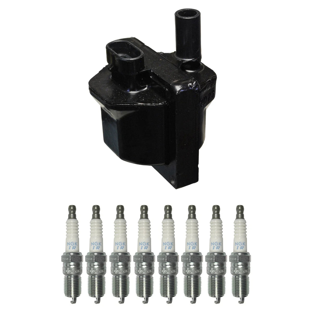 Denso Ignition Coil & 8 NGK Iridium Spark Plugs Kit for Camaro Corvette (1997–2004)