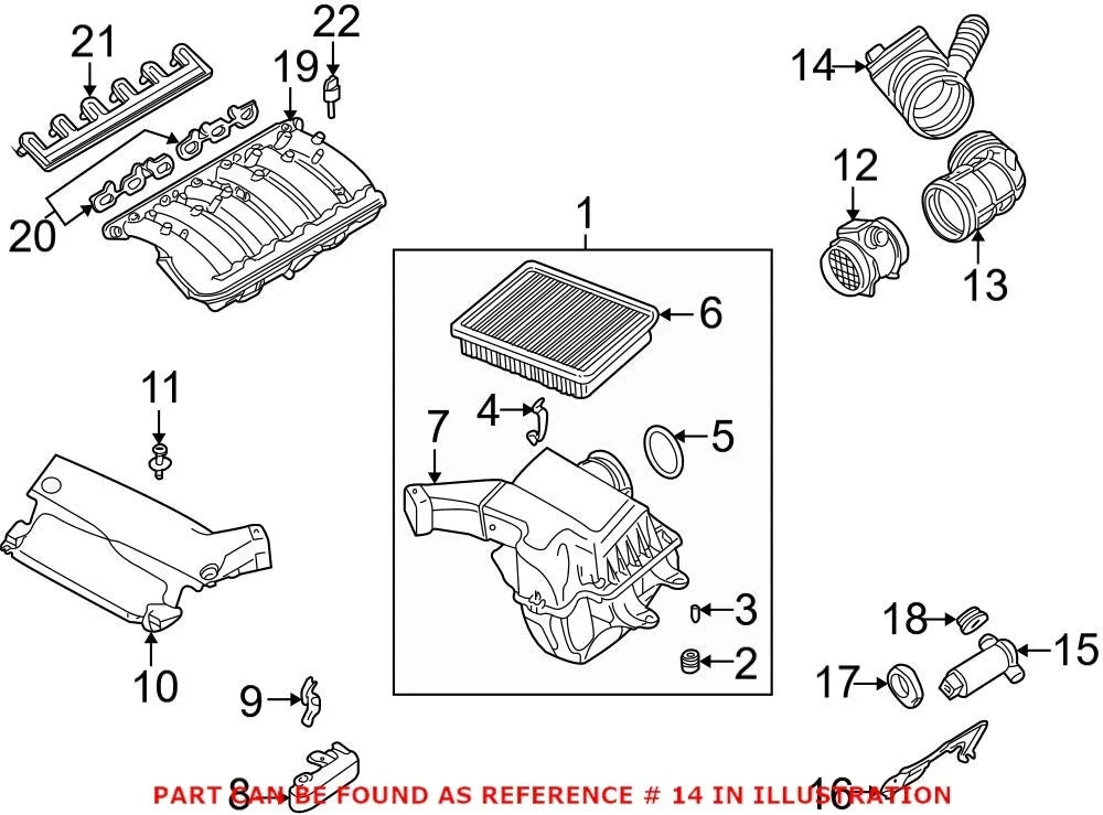 Mass Air Flow Sensor Boot Hose Tube for BMW E36 E46 E39 (1992–2006)