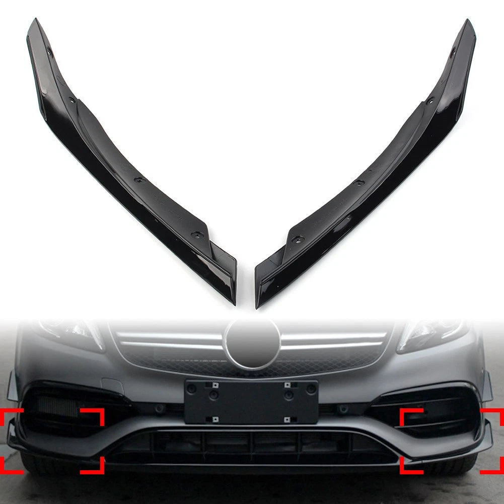Front Lip Spoiler Splitter for Mercedes Benz A Class W176 A200 A45AMG (2016–2018)