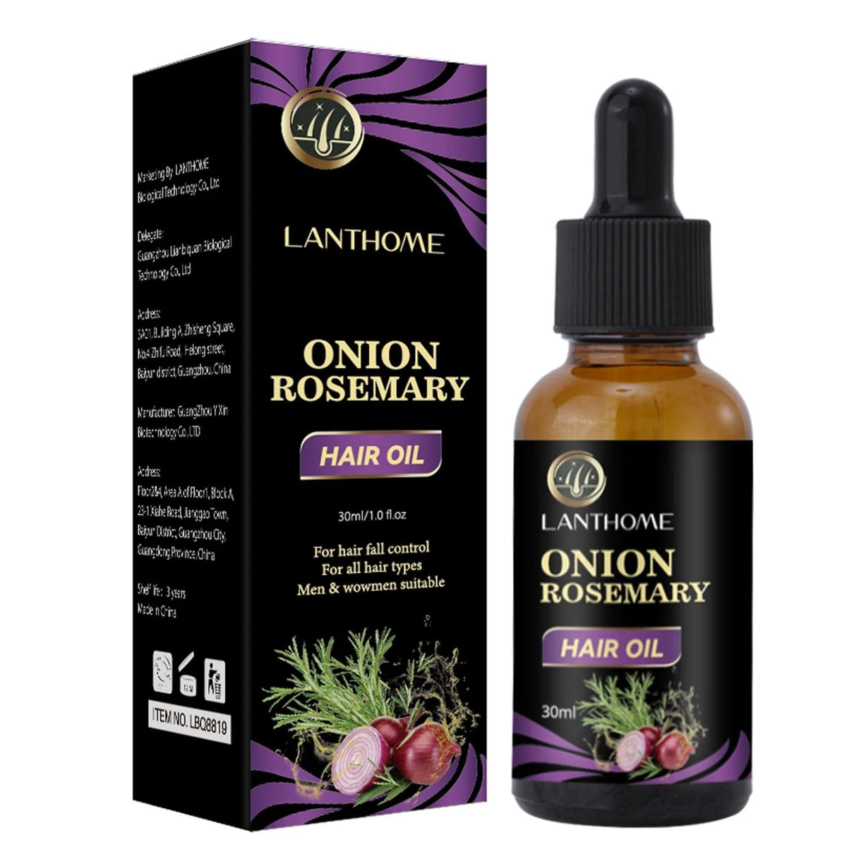 Lanthome Organic Hair Growth Spray 1 Fl Oz (Pack of 1)