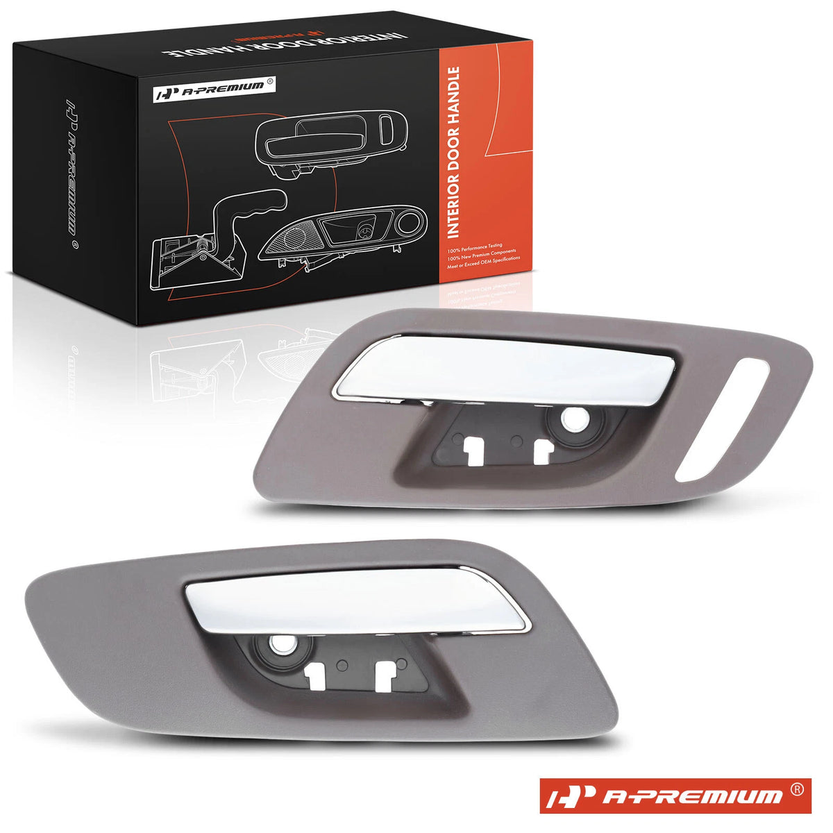 2X Front Plastic Interior Door Handle for Chevrolet Silverado 1500 GMC (1999–2023) - 15920698, 15935955, 81183, 81190