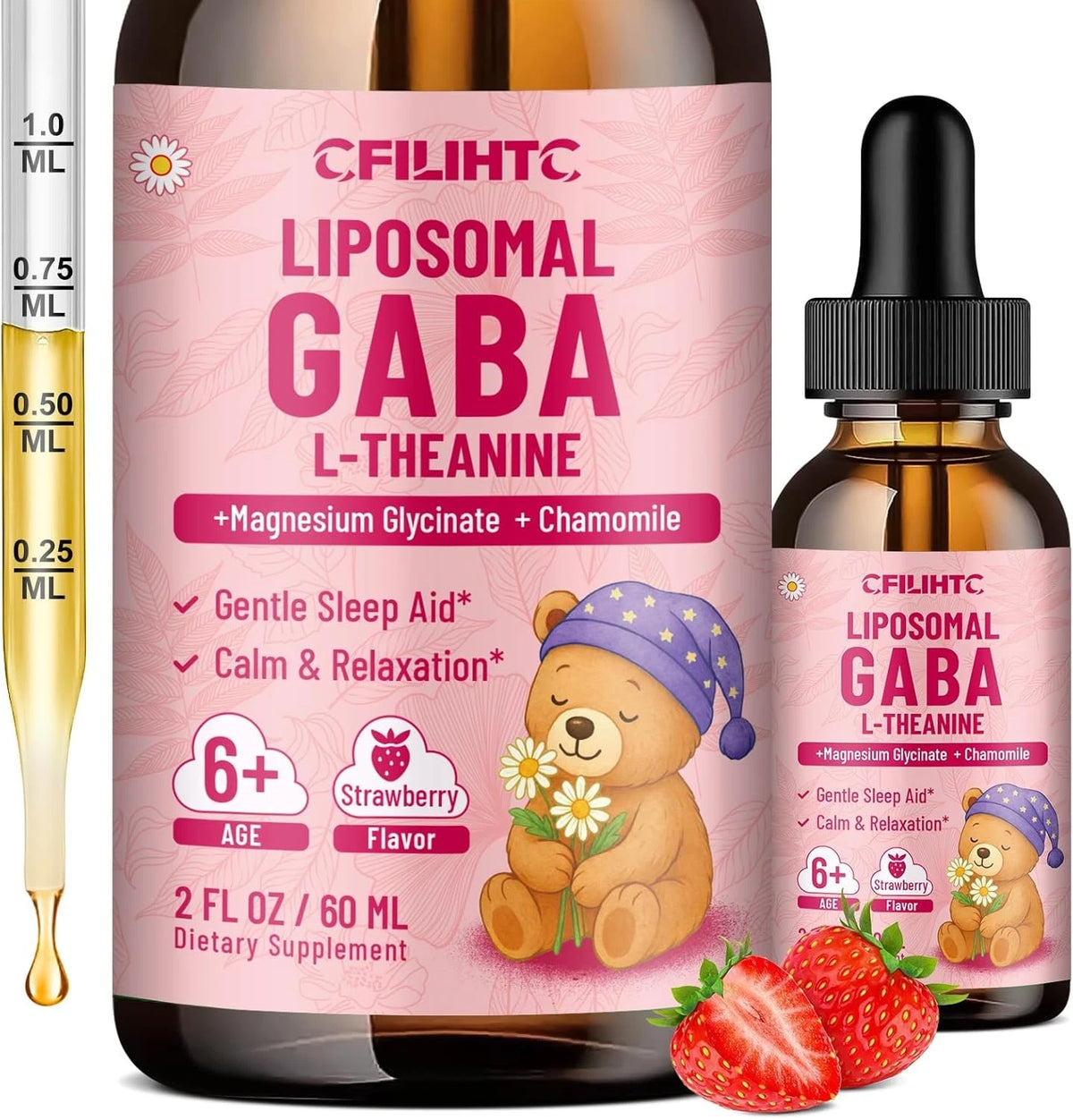 Liposomal GABA L-Theanine Drops for Kids (Liquid Supplement)