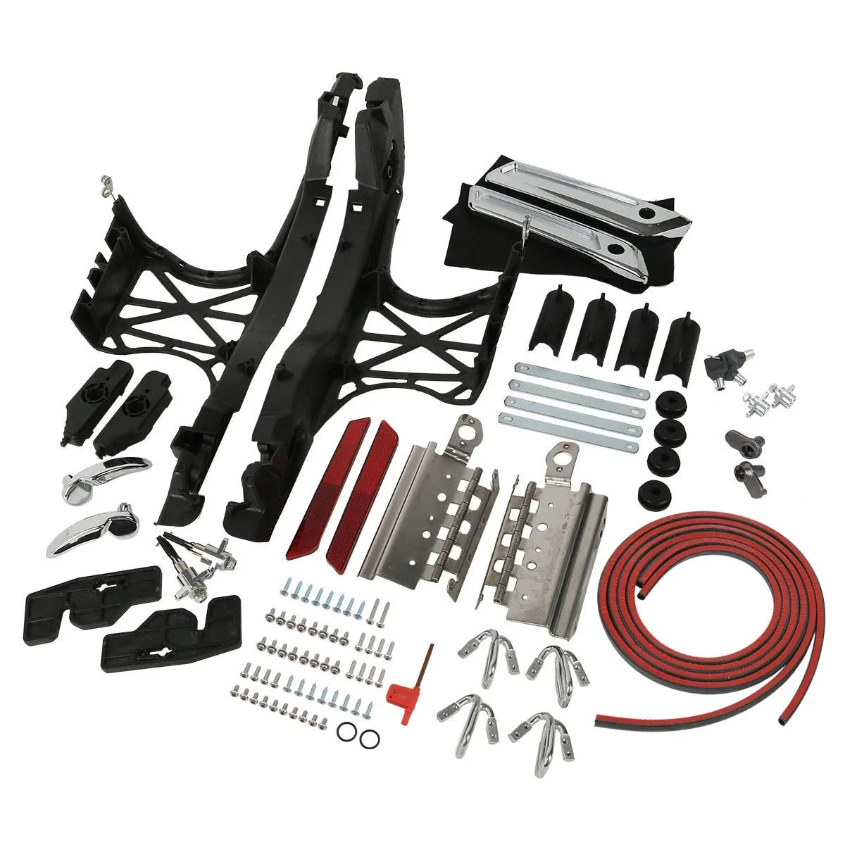 Saddlebags Latch Lids Hardware Cover Set for Harley Road King Glide (2014–2024)