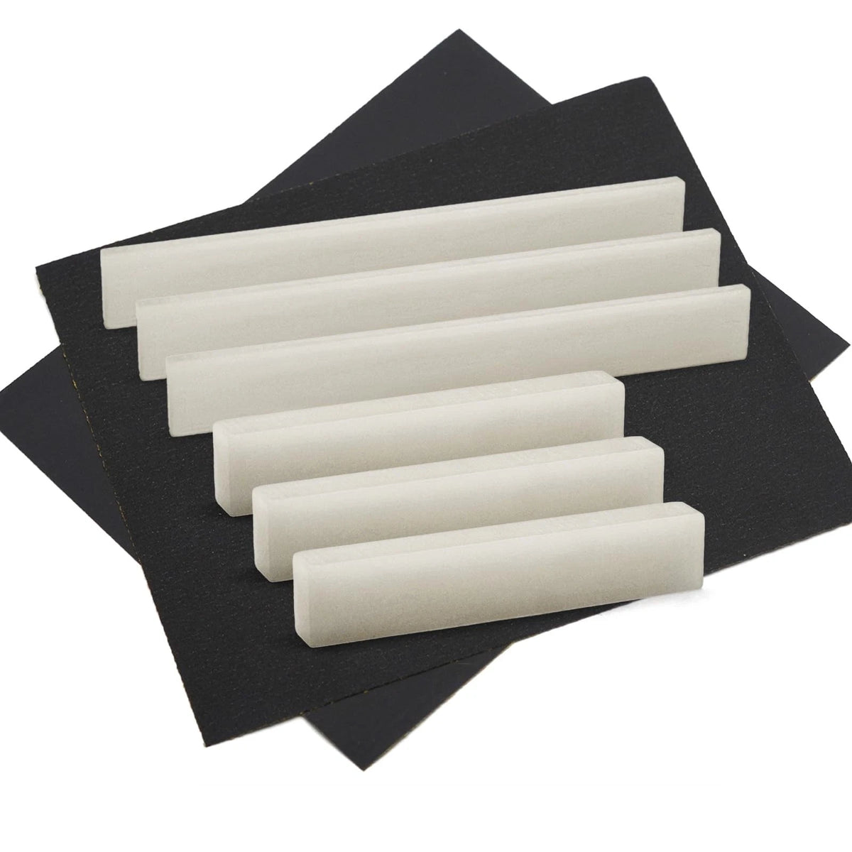 Set of 3 Blank Bone Saddles and 3 Nuts for Automotive Applications