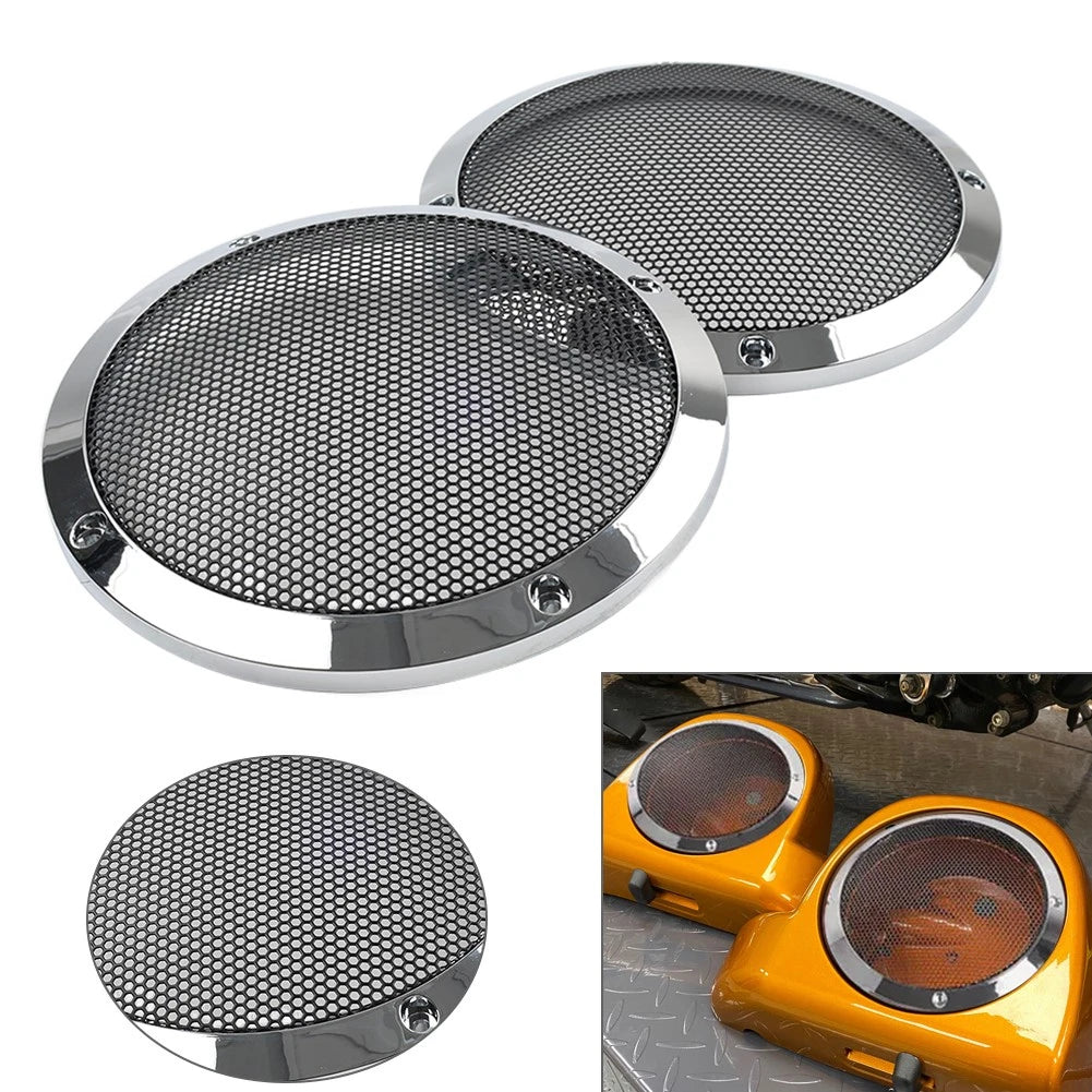 6.5" Lower Vented Fairing Speaker Covers for Harley Electra Glide