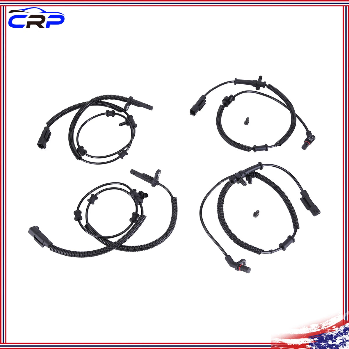 4X Wheel Speed Sensors 68053861AB 68170065AB for Ram 1500 (2013–2018)