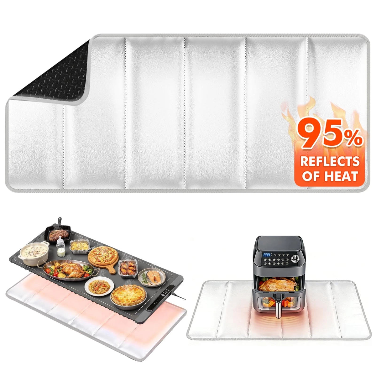 Heat Resistant Mat for Food Warming (35.4" x 15.4")