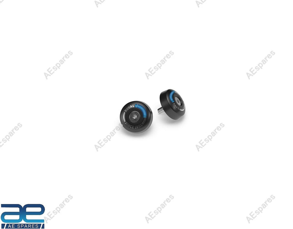 Black Bar End Finisher Set for Royal Enfield Interceptor 650 (2018–2023)