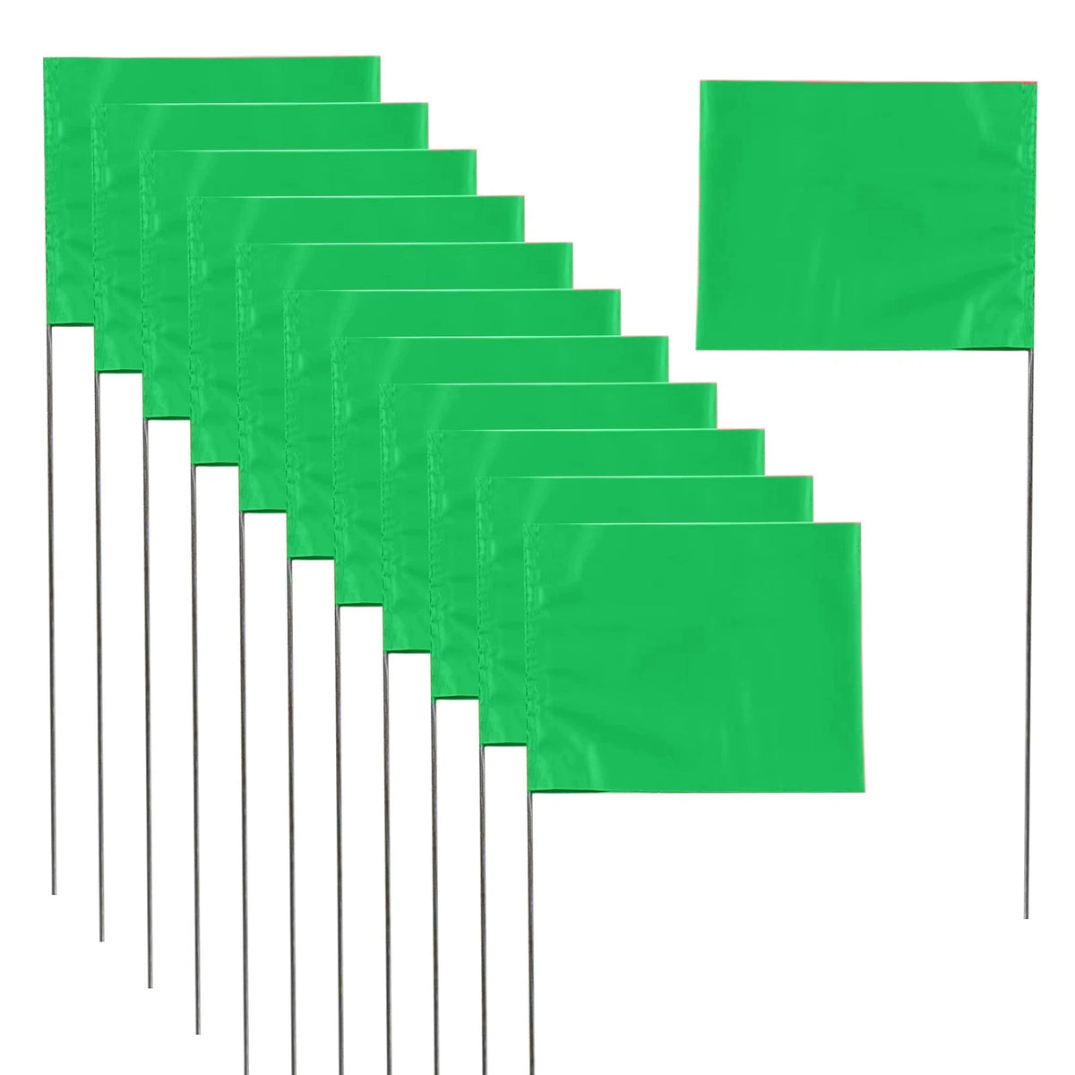 30 Pack Marking Stake Flags for Landscaping Surveying Garden