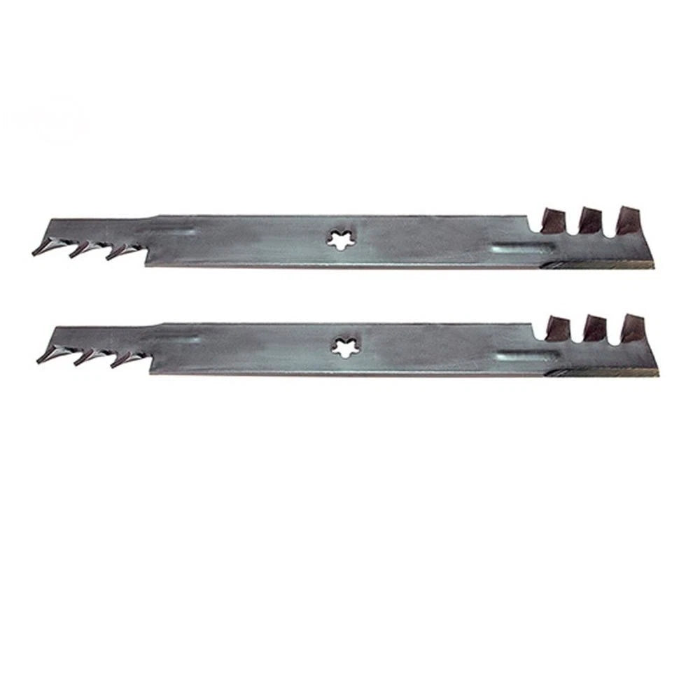 2X 21" Toothed Mulching Blades for 42" Mowers Replaces 127843 & 138971