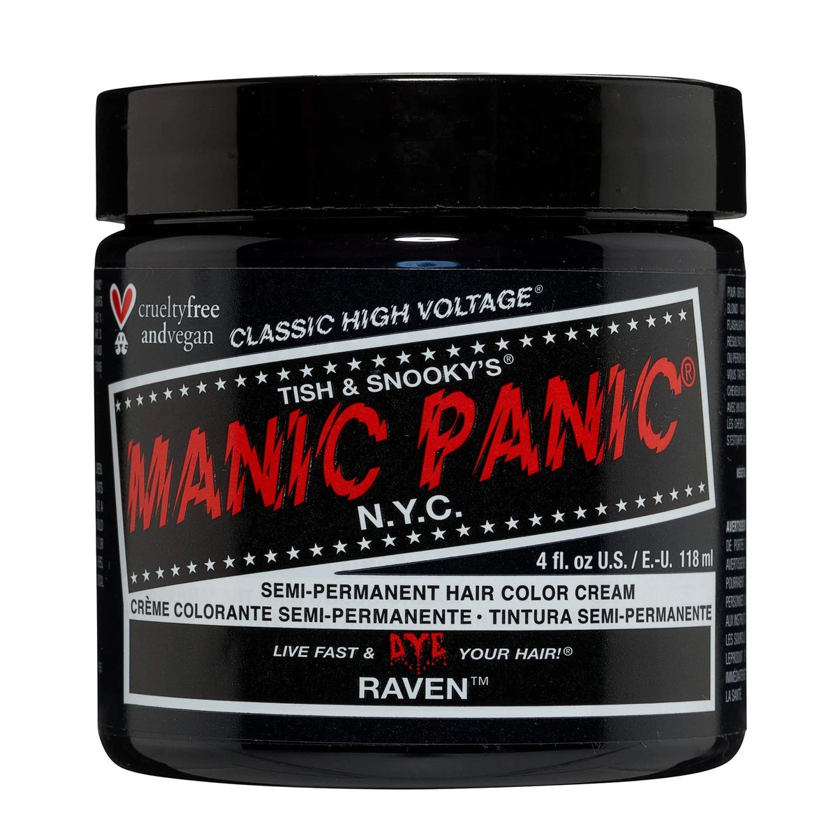 Classic Raven Semi Permanent Hair Color for (Pack of 1)