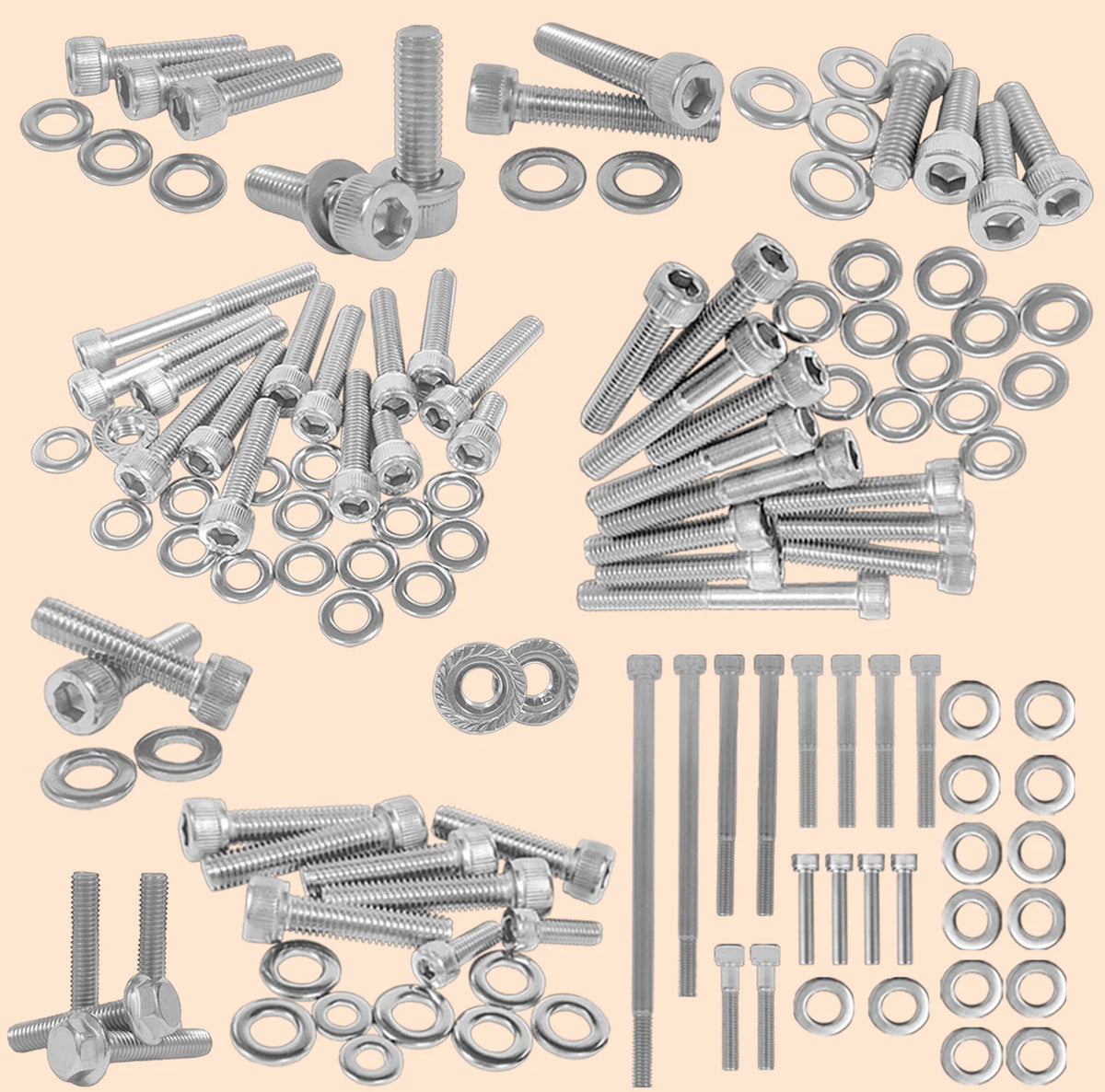 Engine Polished Bolt Screw Kit for Honda Sportrax 300 (1993–2008)