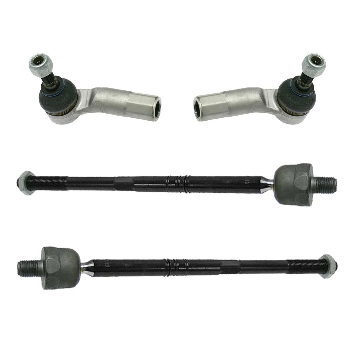 Set of 4 Inner & Outer Steering Tie Rod Ends for Audi A3 S3, VW Golf, Jetta, Passat