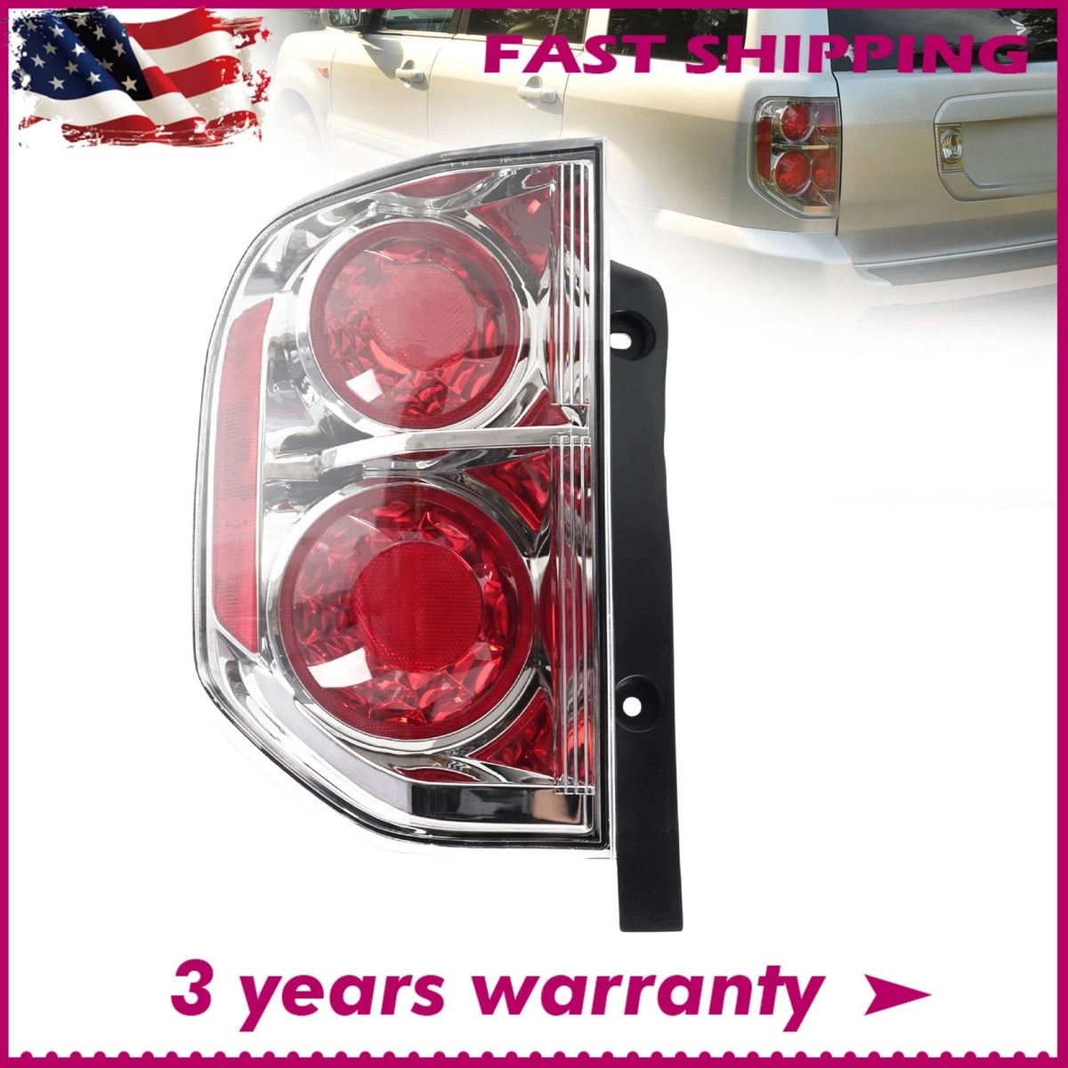 Rear Tail Light for Honda Pilot (2006–2008) - 33551-S9V-A11, HO2800162