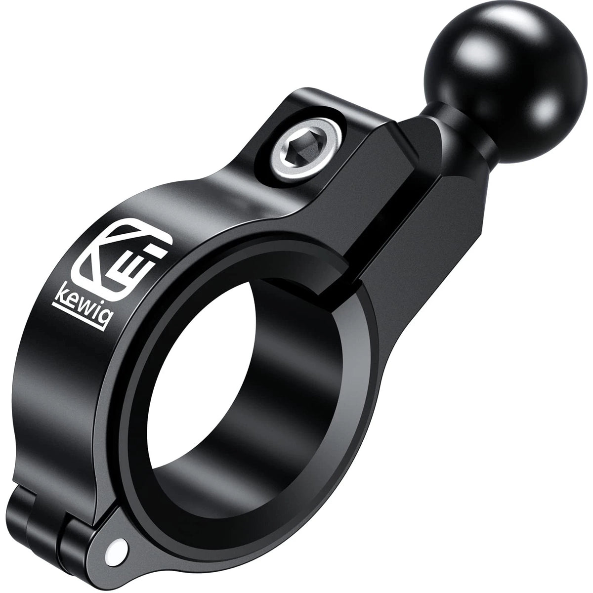 Aluminum Alloy Handlebar Clamp Mount Base for Universal Fit (17mm Ball)