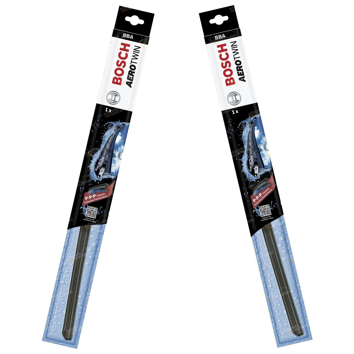 Front Pair Aerotwin Wiper Blades for Nissan Stanza A10 (1978 - 1983)