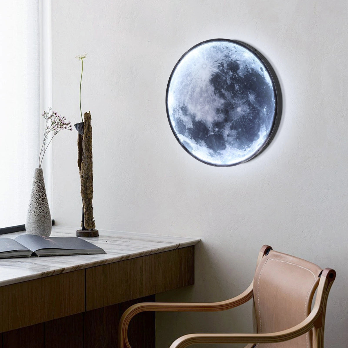 24W LED Moon Wall Lamp for Wall-Mounted Fixture (110V)