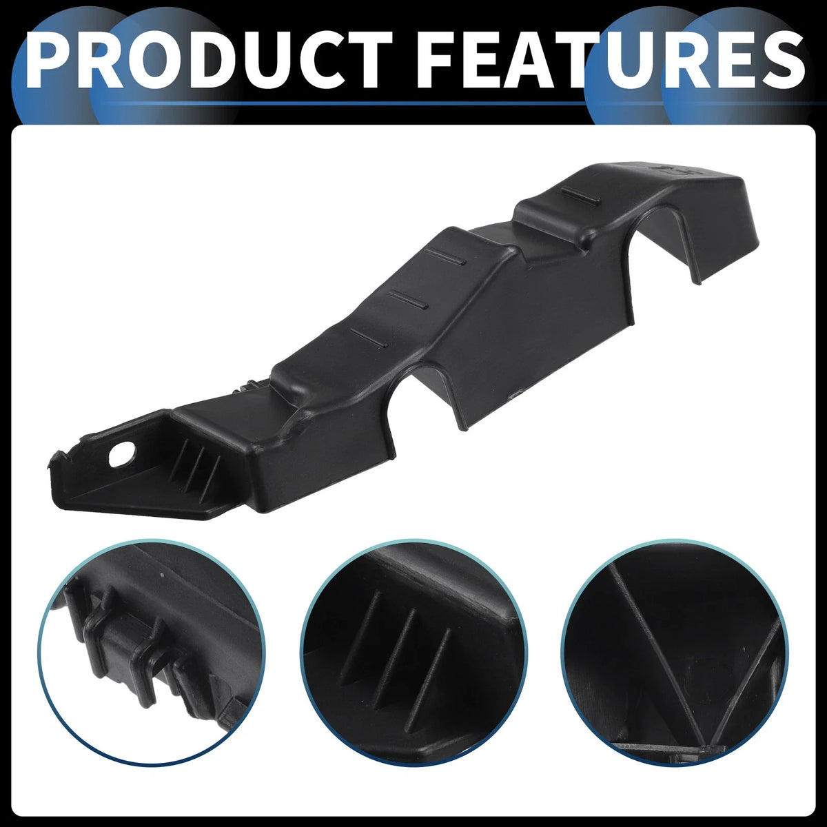 1pc Left Front Bumper Retainer Bracket No. 86551AA000 for Hyundai Elantra (2021–2023)