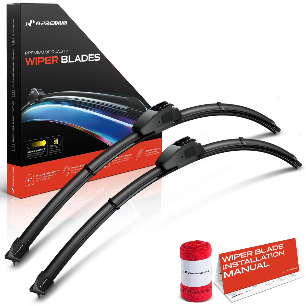 2X Front 26" Windshield Wiper Blades for Honda Clarity (2017–2021)