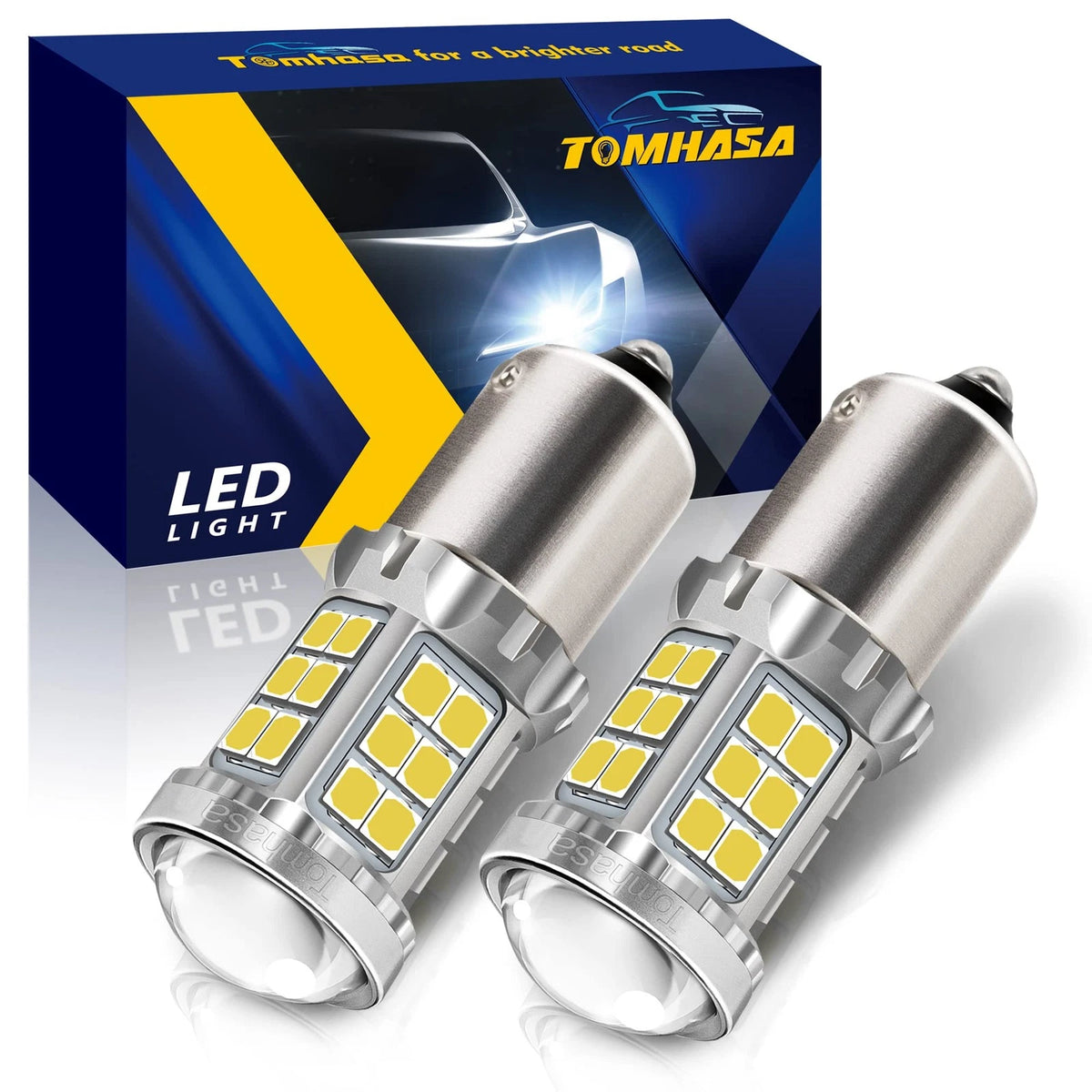 2X 1156 LED Bulbs for Reverse, Brake, Tail Lights