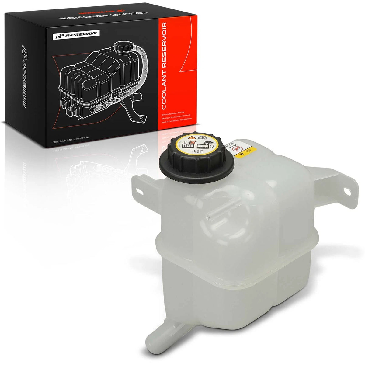 Front Engine Coolant Reservoir with Cap for Ford Edge (2007–2014) 7T4Z8A080A, 9T4Z8A080A, AT4Z8A080CA, 9C3Z8101B, 603-353