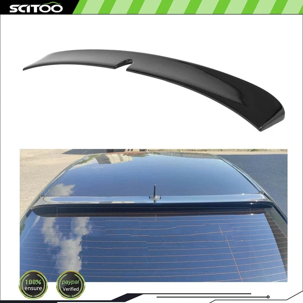 Rear Window Roof Spoiler for Mercedes E-Class W211 (2003–2009) - Painted Black ABS