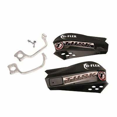 Tusk MX D-Flex Handguards for ATV (2010–2023) - Black