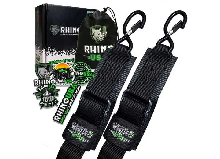 2X Transom Tie-Down Straps for Rhino USA (2-Pack)