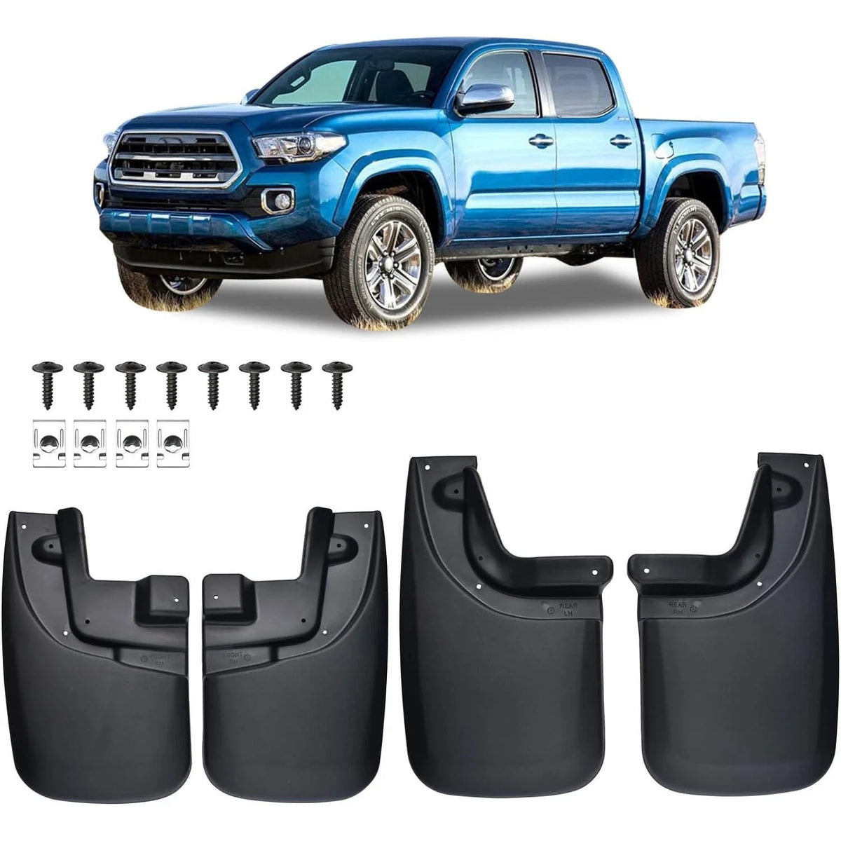 4X Mud Flaps Splash Guards for Toyota Tacoma 2005–2015