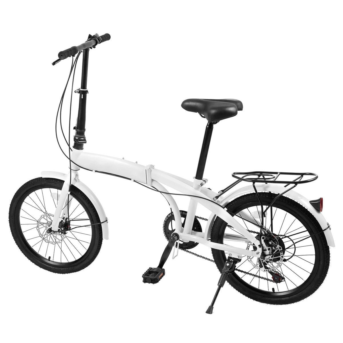 20 Inch Folding Bike with 7 Speed Gears, Adjustable Seat (Folding Bicycle)