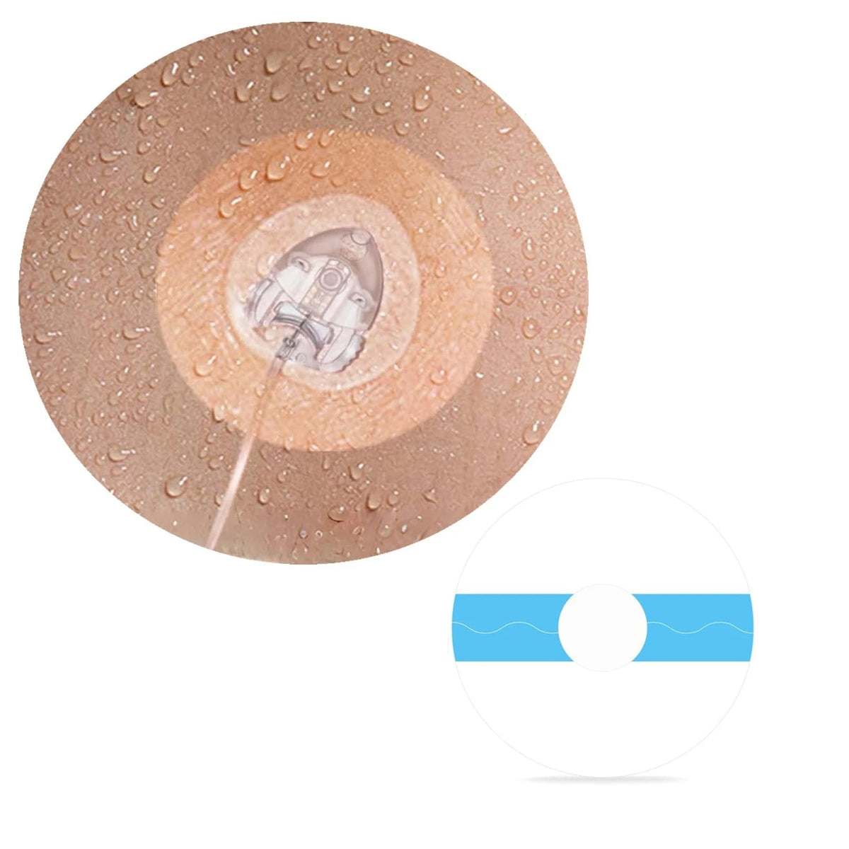 30 Pcs Waterproof Infusion Site for CGM (Pack of 1)