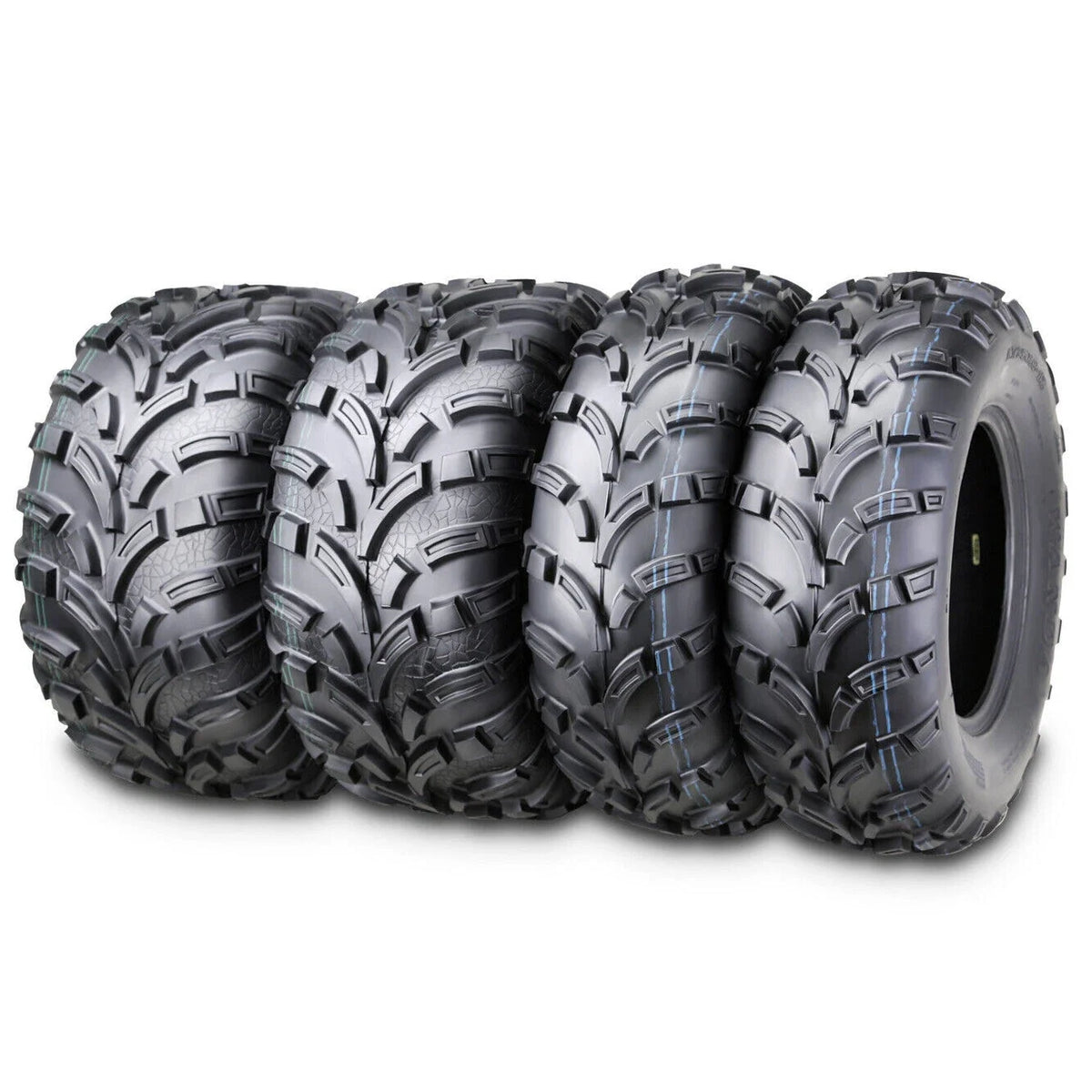 Set of 4 WANDA ATV Tires 25x8-12 25x11-12 for John Deere Trail Buck (2004–2006)