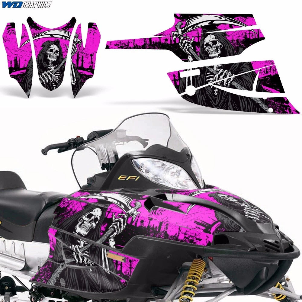 Sled Graphic Stickers Decals for Arctic Cat Firecat/Sabercat (2003–2006)