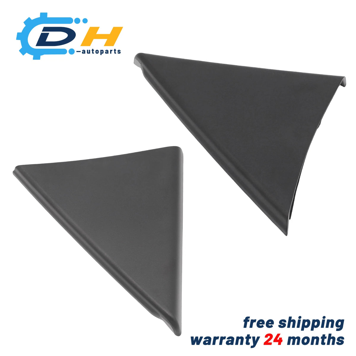 Set of LH RH Door Mirror Triangle Covers for Chevrolet GMC (2007–2014) 25838246, 25838248