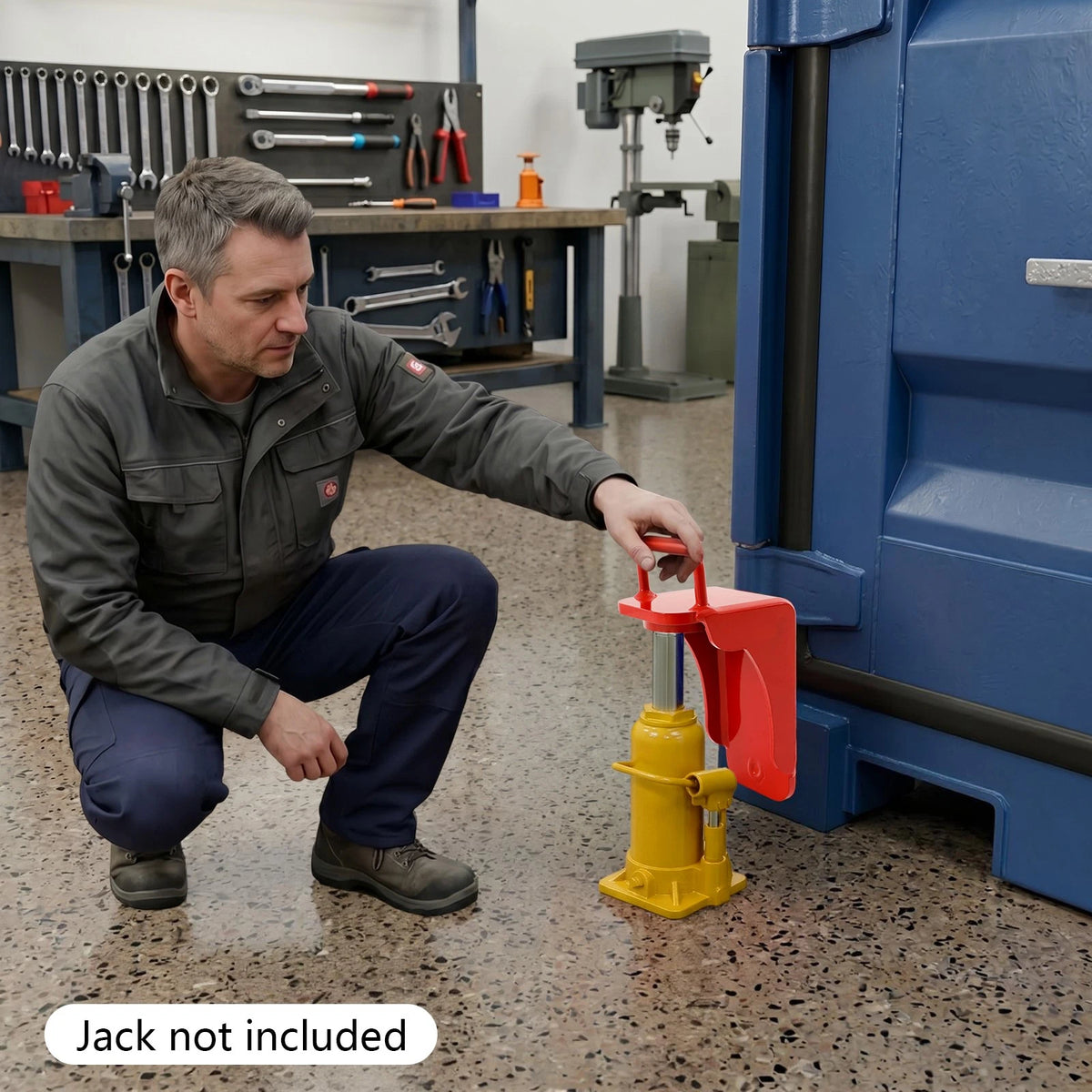 22T Red Shipping Container Jack Leveler Booster Lifter for Storage Container