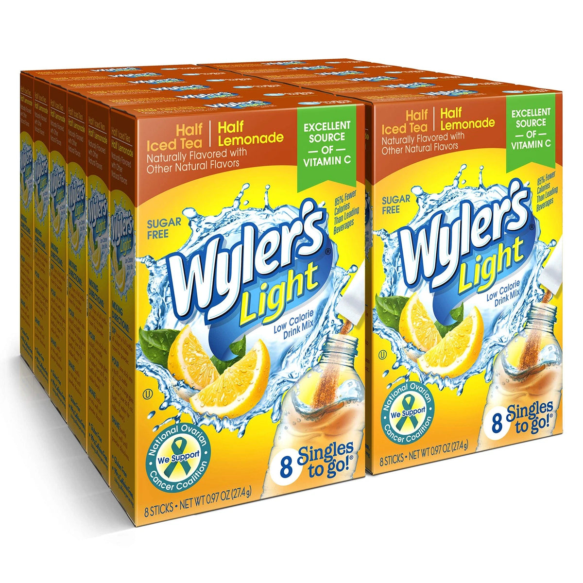 Drink Mix Powder Half Iced Tea Lemonade 96 Servings Sugar Free