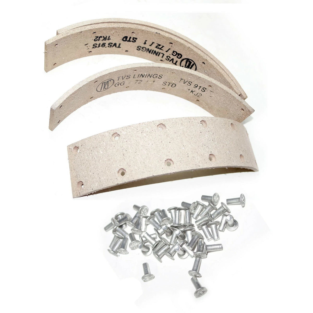 Front Brake Shoe Lining Set for TVS Jonga 4x4 Jeeps (FC 150)