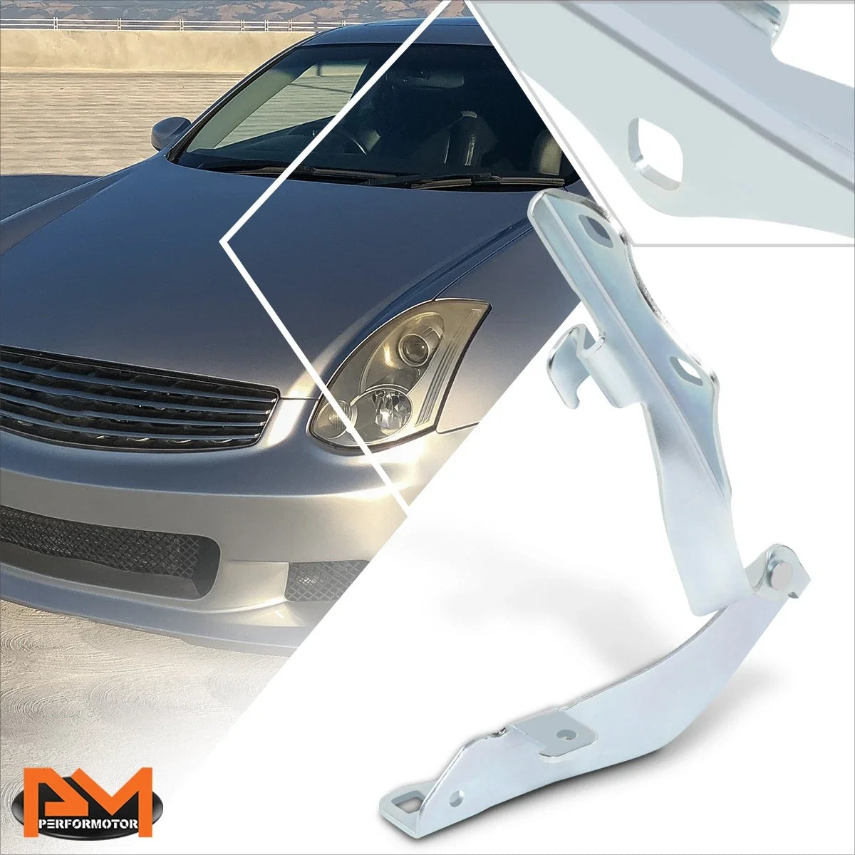 Passenger Side Steel Engine Hood Hinge for Infiniti G35 (2003–2007)