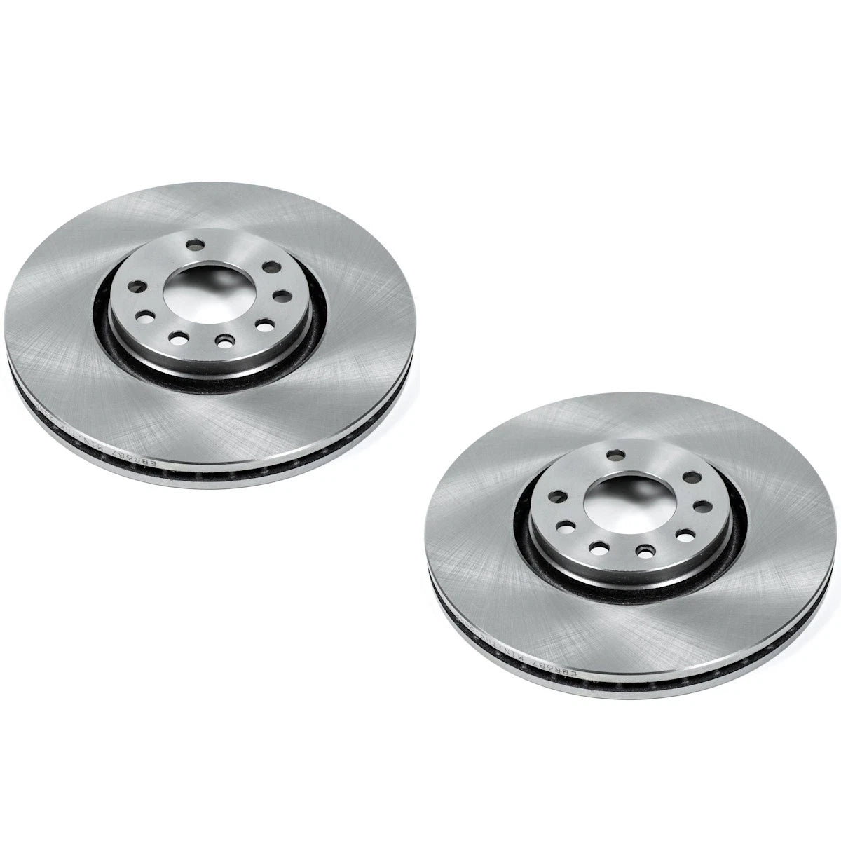 Set of 2 Powerstop Brake Discs for Saab 9-3X 9-3 (2003–2011) SET-P15EBR687-2