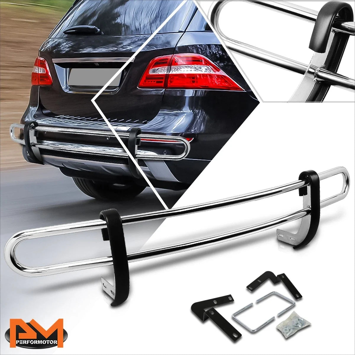 Stainless Steel Rear Bumper Protector for Mercedes Benz W166 ML Class (2012–2015)