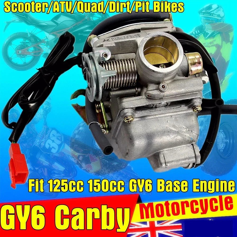24mm Carburettor Electric Choke for GY6 125cc 150cc (ATV, Buggy, Quad)
